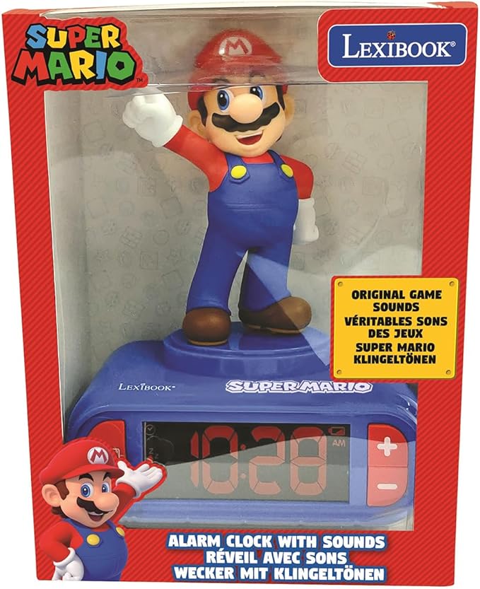 LEXiBOOK, Super Mario, Mario Nightlight Alarm Clock, Sounds and Melodies - Image 4