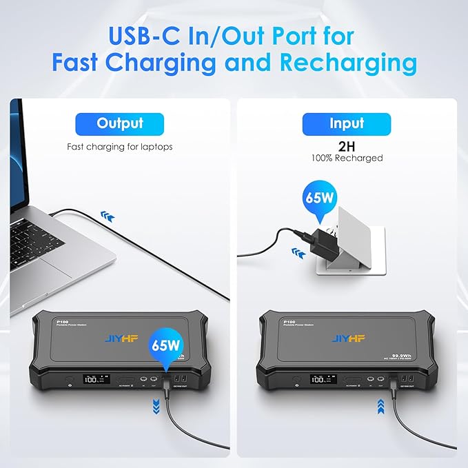 JIYHF Portable Power Bank with AC Outlet - Image 4