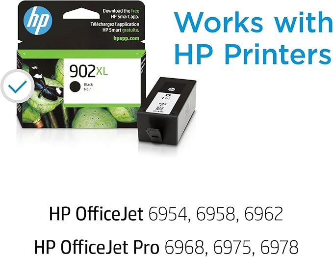 HP 902XL Black High-Yield Ink Cartridge Printers | Works - Image 2