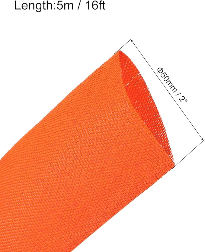 MECCANIXITY Braided Cable Sleeves Heat Shrinkable Fabric Sleeving, Network - Image 2