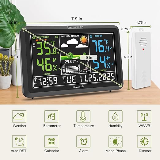 DreamSky Weather Station Indoor Outdoor Thermometer Wireless - Image 7