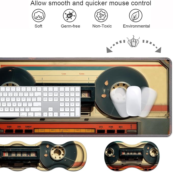 Ergonomic Keyboard Wrist Rest & Mouse Pad Wrist Rest Set, Large XXL Gaming Desk - Image 4