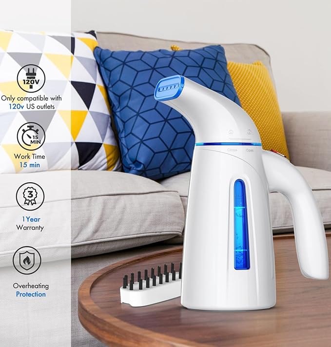 OGHom Steamer for Clothes, Handheld Clothing Steamer for Garment, 240ml Big - Image 2