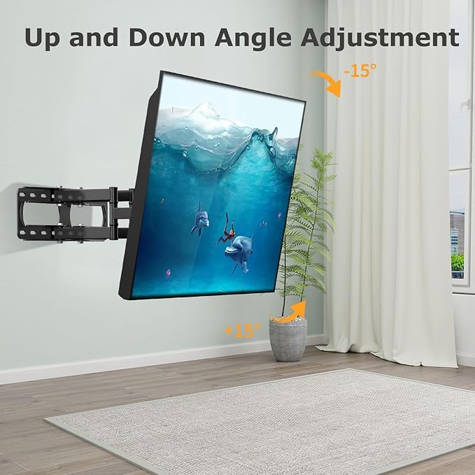 WNJQBY Full Motion TV Wall Mount - Image 5
