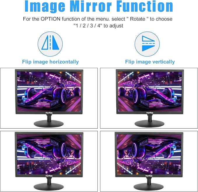 Suprlipy 19 inch FHD Small IPS Monitor LCD Display Screen 1440x900 60Hz 16:10 - Image 5