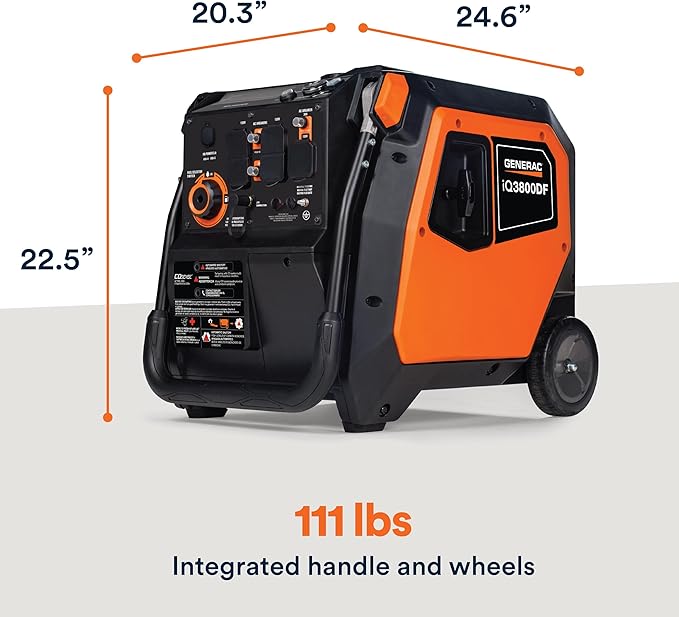 Generac 3, 800-Watt Dual-Fuel Portable Inverter Generator - Image 3