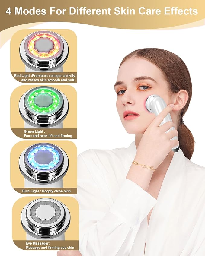 Face Massager Electric Face Lifting 4 in 1 Facial Massager Anti Aging Skin - Image 2