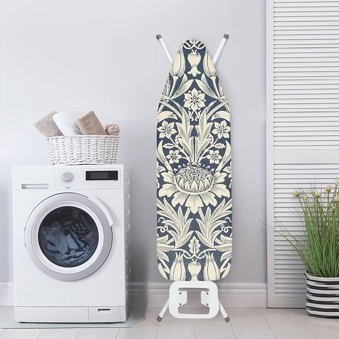 ZCFYGDX William Morris Art Floral Ironing Board Cover Decor, Resist Scorching & - Image 3