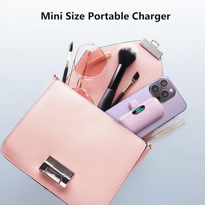 Mini Portable Charger USB C Power Bank, Upgraded 5000mAh PD Fast Charging - Image 3