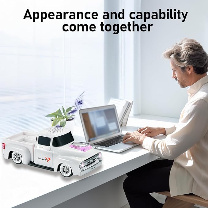 WSTER WS-538 Retro Pickup Truck Bluetooth Replica Speaker – Portable Wireless - Image 5
