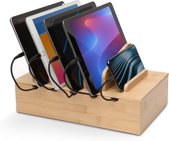 Prosumer's Choice Wooden Charging Station Organizer by ProsumersChoice