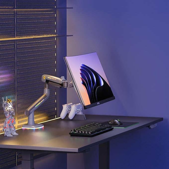 NB Gaming Monitor Arm or for 32 to 60 Inches Screen, Load up to 20 kg, VESA - Image 3