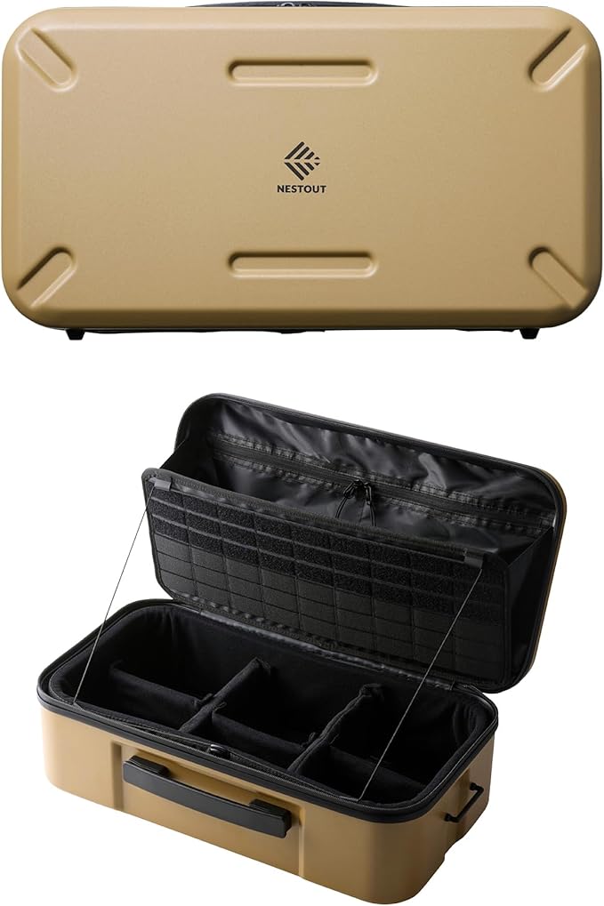 ELECOM NESTOUT Gear Storage Case, Lightweight Hard Shell Organizer, by ELECOM