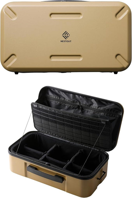 ELECOM NESTOUT Gear Storage Case, Lightweight Hard Shell Organizer, by ELECOM