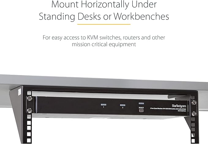StarTech.com 3U 19" Wall Mount Vertical Rack Bracket, Wall Mount Patch Panel - Image 4