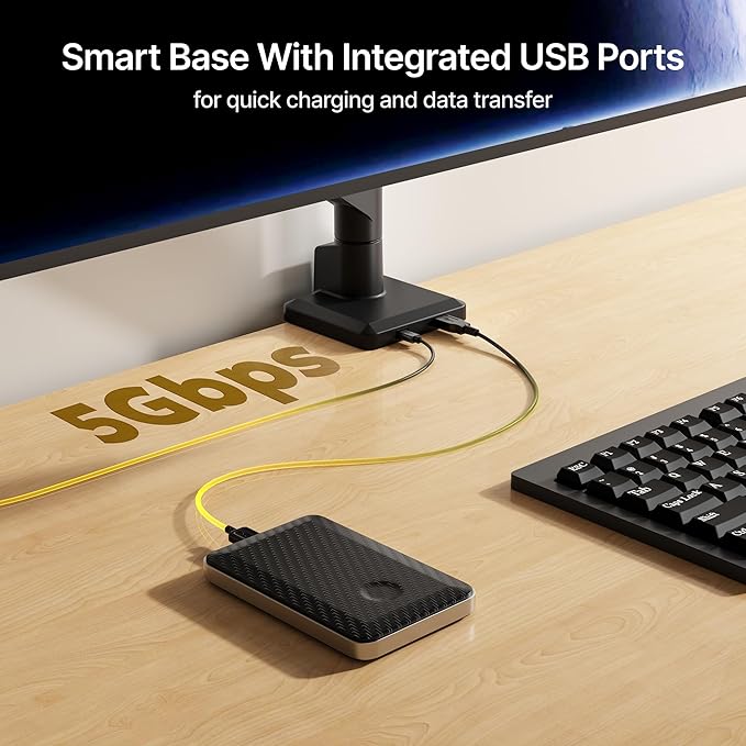 monTEK Single Monitor Arm with USB - Image 6