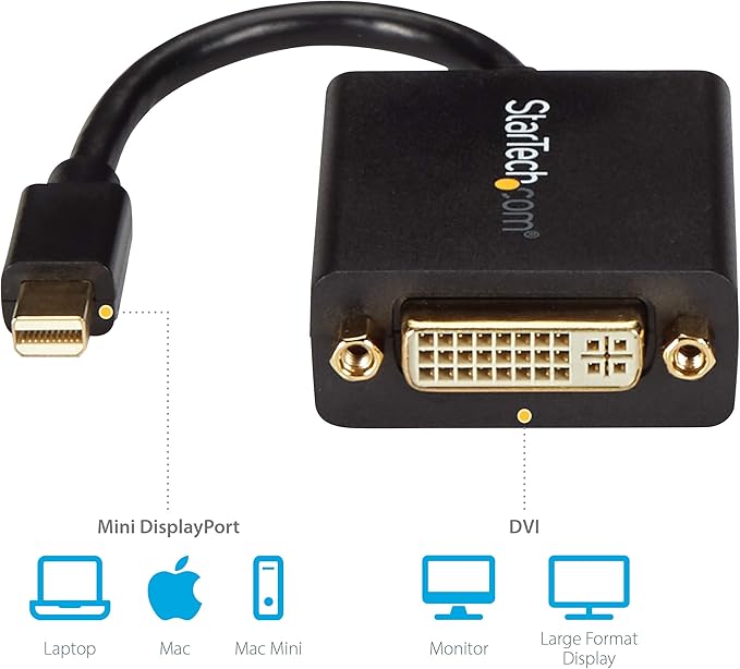 Mini Displayport To Dvi Adapter Converter M/F Mdp To Dvi 1920x1200 - Image 5
