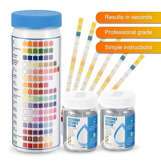 AAwipes Drinking Water Test Strips 17 in 1 50 Strips + 2 Bacteria Tester Kits - Image 2