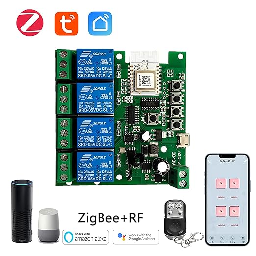 Newgoal Zigbee Tuya Smart 4 Channel Smart Relay Module - Image 2