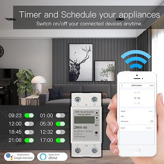 WiFi Smart Energy Monitor Switch Meter, Compatible - Image 5