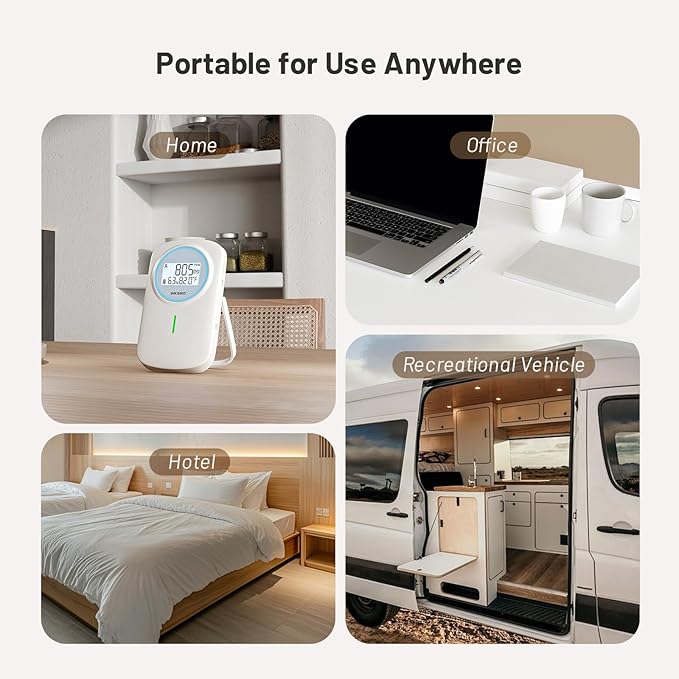 INKBIRD Smart CO2 Monitor Ndir | Bluetooth 3 in 1 CO2 Detector - Image 9