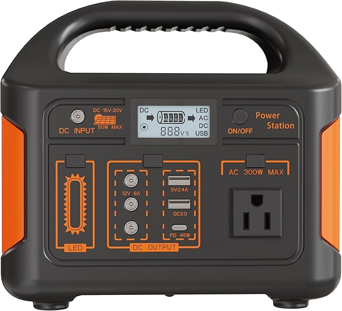 KAIYUEKJ Portable Power Station 256Wh LiFePO4 Battery, 300W Backup Lithium - Image 9