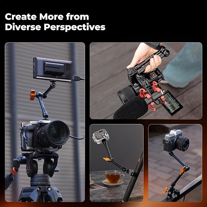 K&F CONCEPT 9.8" Magic Arm Clamp Kit - Image 6