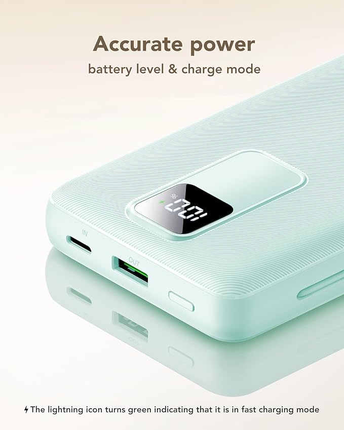 charmast Portable Charger with Built-in Cables and Wall Plug, 20000mAh 20W USB - Image 9