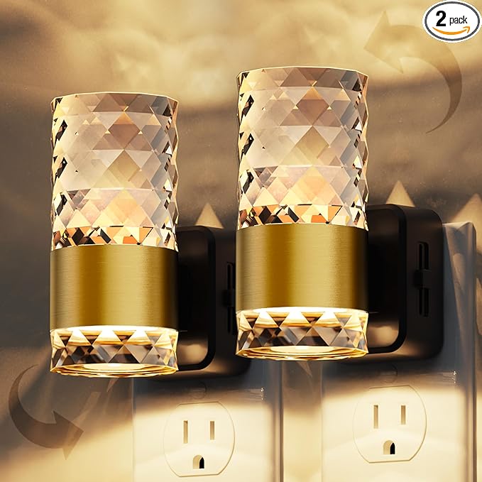 L LOHAS LED Night Light, Modern Night Lights Plug into Wall, 2 Pack 3000K Soft by LLOHASLED