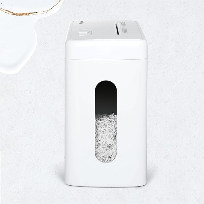 Low Noise 40dB Paper Shredder for Home, 10-Sheet Cross Cut, CD/Credit Card - Image 6