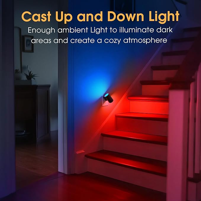 Briignite Night Lights Plug into Wall, 10-Color Changing RGB Night Light - Image 5