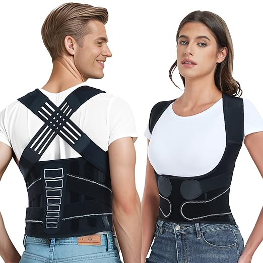 Back Brace Posture Corrector for Women and Men by ENTHRA