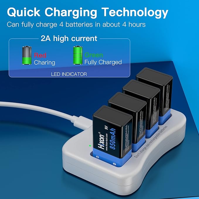 9v Rechargeable Batteries, 9 Volt Rechargeable Batteries - Image 3