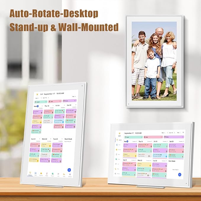 15.6-inch Wall Digital Calendar, Smart WiFi Calendar & Chore Chart, Full HD - Image 6