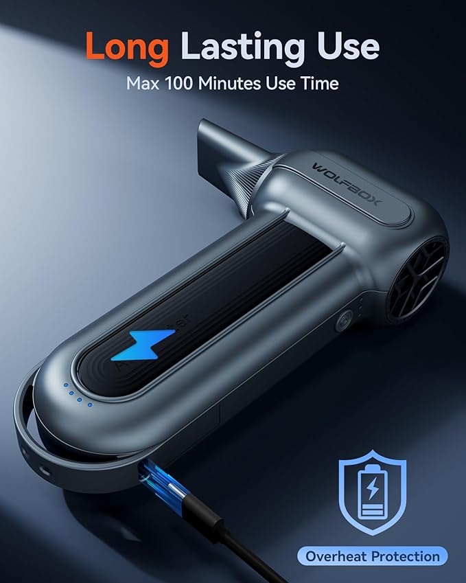 WOLFBOX MF100 Electric Air Duster-150000RPM Super Power Cordless Air Duster - Image 8
