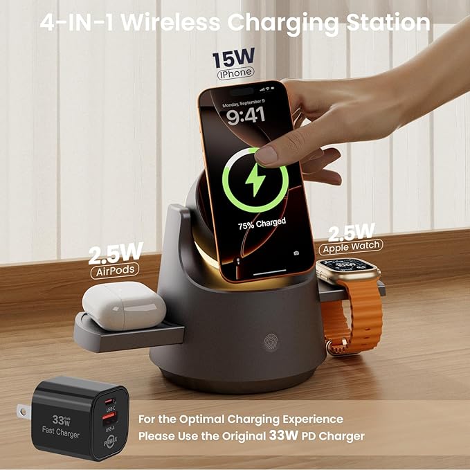 3 in 1 Wireless Charging Station - Image 2