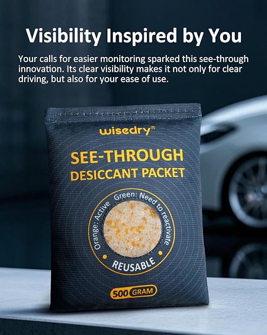 wisedry 2 x 500 Gram See-Through Silica Gel Desiccant Packets, Large Capacity - Image 4