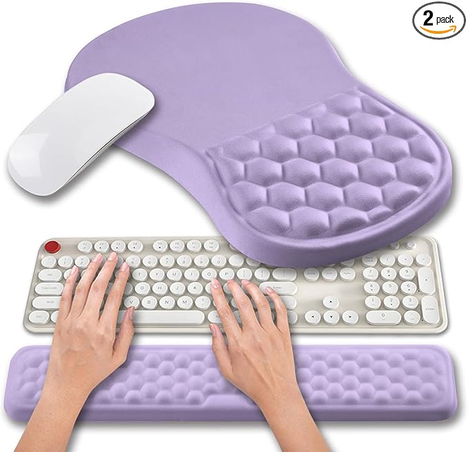 Hokafenle 2 in 1 Ergonomic Mouse Pad Wrist Support & Wrist Rest by Hokafenle
