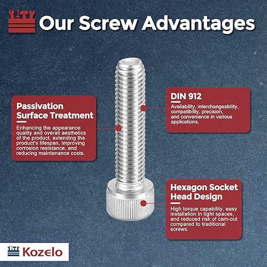 Kozelo 12pcs Socket Head Cap Screws - Image 3