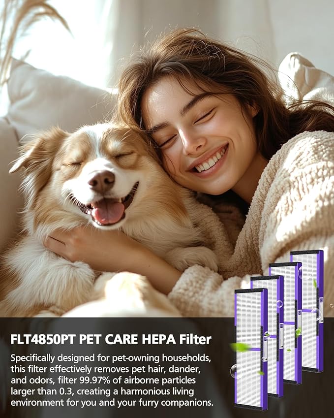 4 Pack FLT4850PT HEPA PET CARE Filter B Replacement Compatible - Image 10