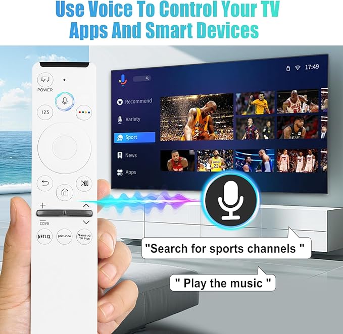 Voice Remote for Samsung Smart TV Remote Control Replacement, Universal for - Image 4