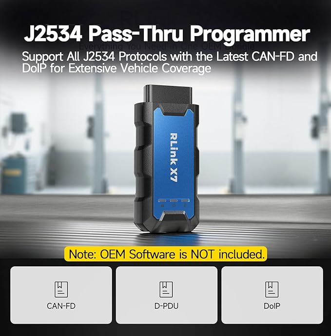 TOPDON J2534 VCI Tool, High-Speed EnhancedJ2534 VCI, J2534 Pass-Thru OEM - Image 3
