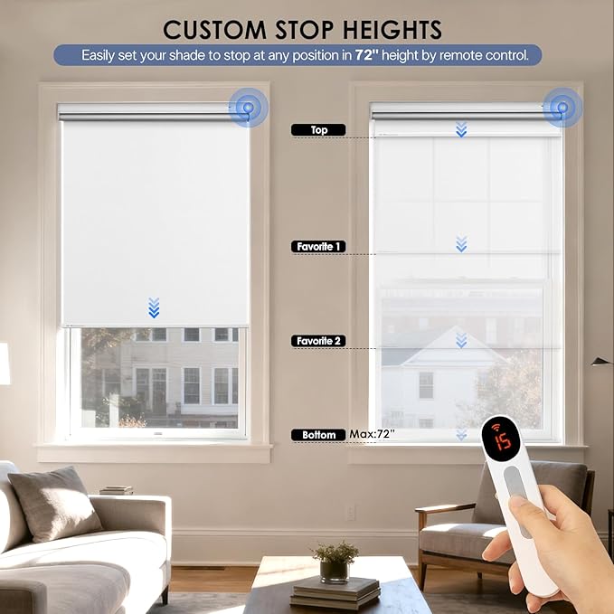 Motorized Blackout Smart Roller Blinds - Image 5