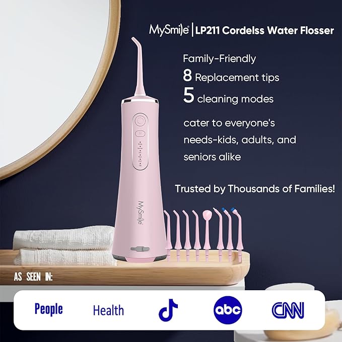 MySmile LP211 Cordless Water Flossers, Portable Rechargeable Oral Irrigator - Image 5