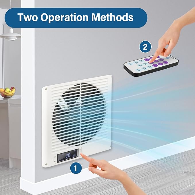 Feeligivin 20W 8” Room to Room Fan 10-Speed RC Two-Way Reversible Airflow - Image 4