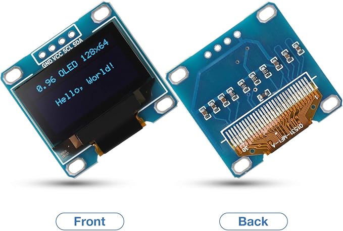 Weewooday 5 Pieces 0.96 Inch OLED Module 12864 128x64 Driver IIC I2C Serial - Image 6