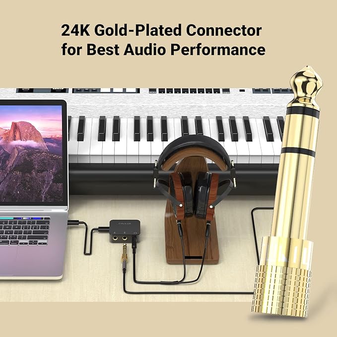 Cubilux 6.35mm to 3.5mm Audio Adapter - Image 3