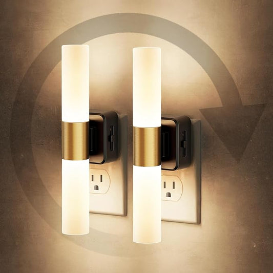 JandCase LED Night Light, 2 Pack Night Lights Plug into Wall, 3000K Soft White by JandCase