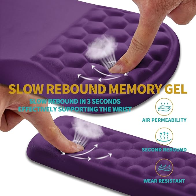 Hokafenle 2 in 1 Ergonomic Mouse Pad Wrist Support & Wrist Rest - Image 3