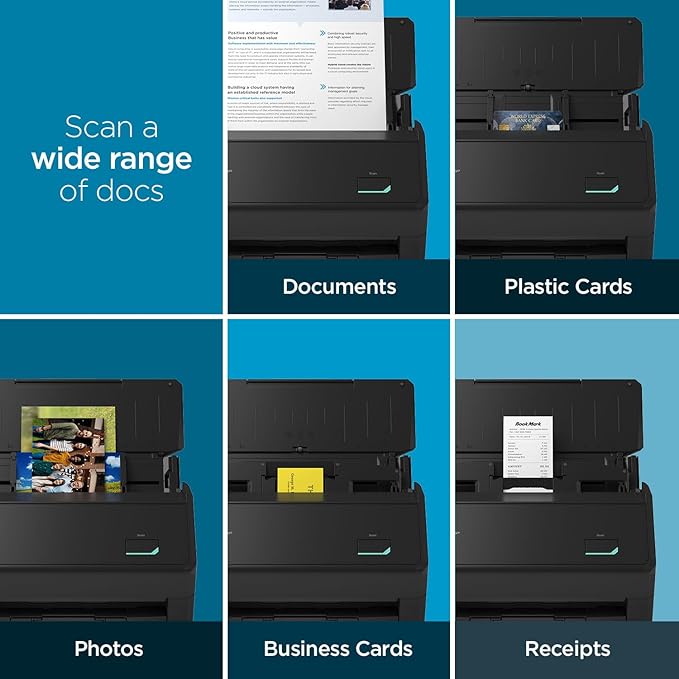 ScanSnap iX2400 High-Speed Simple One-Touch Button Color Document, Photo & - Image 3